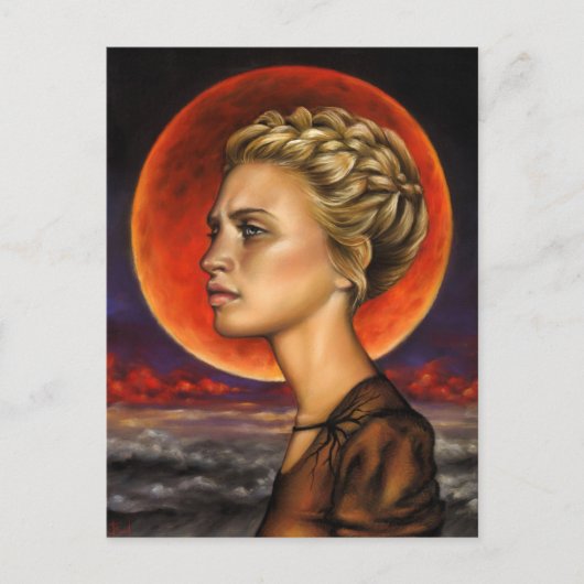 Blutmond Postkarte (Vorderseite)