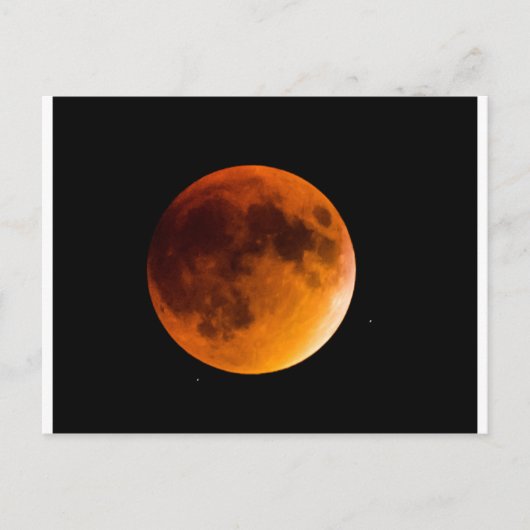 Blutmond Postkarte (Vorderseite)