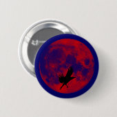 Blutmond Rabe blood moon raven Button (Vorne & Hinten)