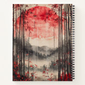 Blutmond Sakura-Tuschewaschung (1) Notizblock (Rückseite)