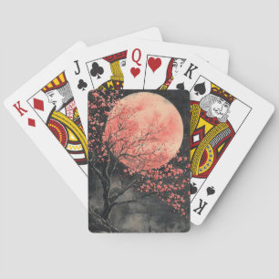 Blutmond Sakura-Tuschewaschung (2) Spielkarten