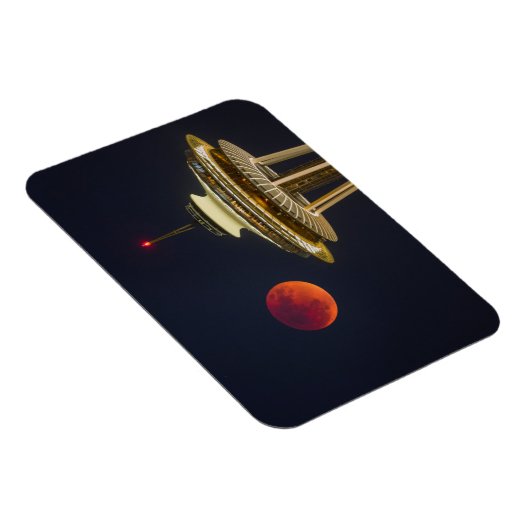 Blutmond | Seattle Space Needle Magnet (Rechte Seite)