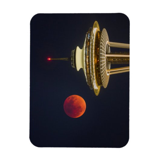 Blutmond | Seattle Space Needle Magnet (Vertikal)
