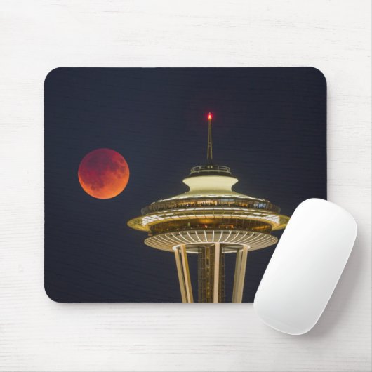 Blutmond | Seattle Space Needle Mousepad (Mit Mouse)