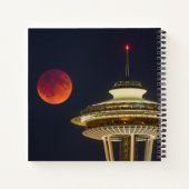 Blutmond | Seattle Space Needle Notizblock (Rückseite)