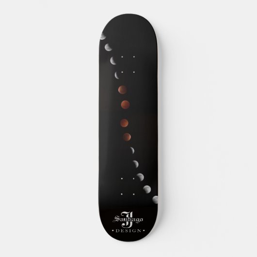 Blutmond Skateboard (Vorderseite)