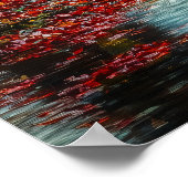 Blutmond über dem Herbstsee - Mystischer Fall Poster (Ecke)