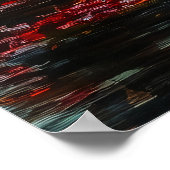 Blutmond über dem Herbstsee - Mystischer Fall Poster (Ecke)