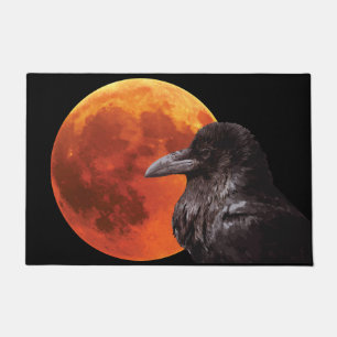 Blutmond und Rabe Fußmatte