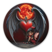 Blutmond Valentinsfee Keramikknauf (Vorderseite)