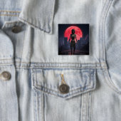 Blutmond Weibliche Zombie Button (Beispiel)