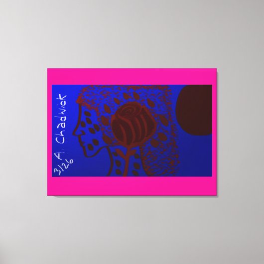 Blutmondprinzessin Leinwanddruck (Vorderseite)