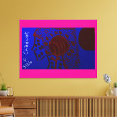 Blutmondprinzessin Leinwanddruck (Insitu (Wohnzimmer))