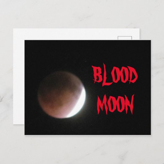 BLUTMOON POSTCARD POSTKARTE (Vorne/Hinten)