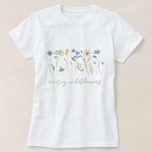 Blutneutrale Wildblumen anheben T-Shirt (Design vorne)