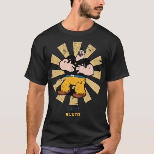 Bluto Retro japanisches Popeye T-Shirt (Vorderseite)