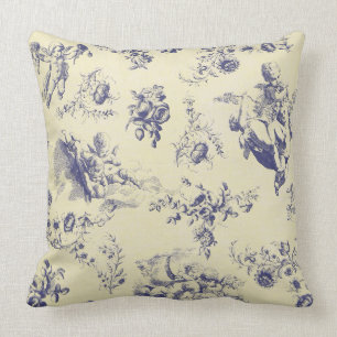 Blutoile French Country Cherub Muster Kissen
