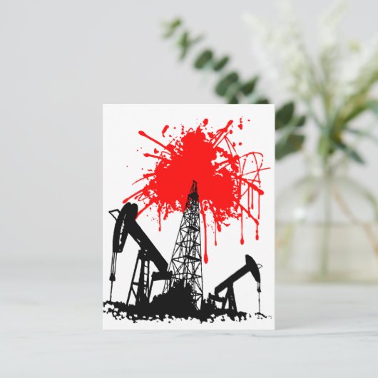 Blutöl Postkarte (Stehend Vorderseite)