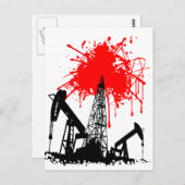 Blutöl Postkarte (Vorne/Hinten)