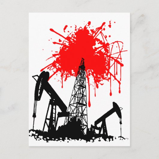 Blutöl Postkarte (Vorderseite)