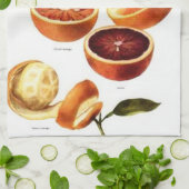 Blutorange-Geschirrtuch Handtuch (Gefaltet)