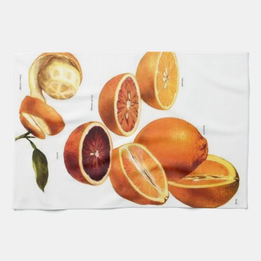 Blutorange-Geschirrtuch Handtuch (Horizontal)