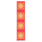 Blutorange Kurzer Tischläufer (Vorderseite)