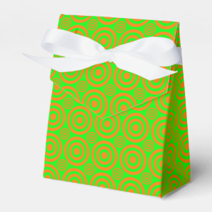 BLUTORANGE-NEON-ZENT-FAVOR BOXES GESCHENKSCHACHTEL