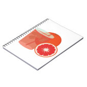 Blutorange Notizblock (Linke Seite)