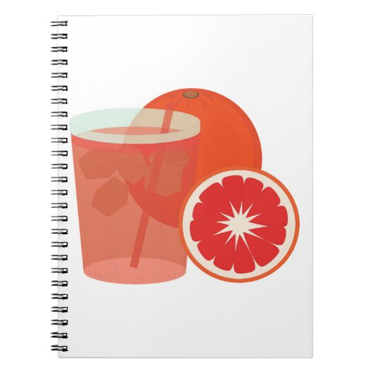 Blutorange Notizblock (Vorderseite)