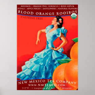 Blutorange Rooibos Plakat