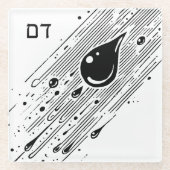 Blutpest für Seder Glasuntersetzer (Vorderseite)