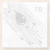 Blutpest für Seder Glasuntersetzer (Rückseite)