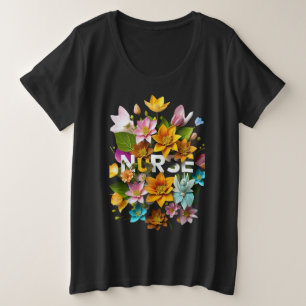 Blutpflege - Blumentribut an Krankenschwestern Große Größe T-Shirt