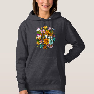 Blutpflege - Blumentribut an Krankenschwestern Hoodie