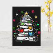 Blutröhrchen-Weihnachtsbaum Phlebotomist Tech Phle Karte (Gelbe Blume)