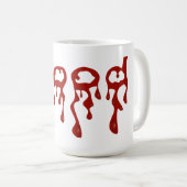 Blutropfen Halloween-Tasse Kaffeetasse (VorderseiteRechts)