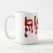 Blutropfen Halloween-Tasse Kaffeetasse (Links)