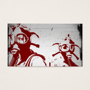 Blutrote Gasmasken
