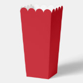 Blutrote Popcorn-Geschenkbox Geschenkschachtel (Rückseite)
