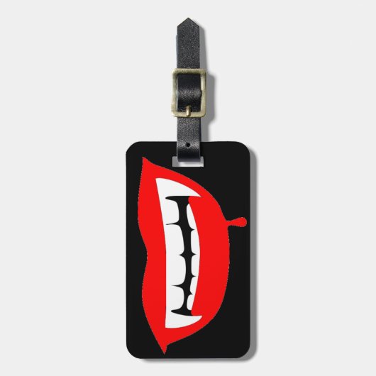 Blutroter LippenGepäckanhänger Gepäckanhänger (Vorderseite vertikal)