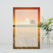 Blutroter Sonnenuntergang Briefpapier (Stehend Vorderseite)