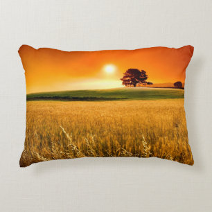 Blutroter Sonnenuntergang Dekokissen