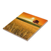 Blutroter Sonnenuntergang Fliese (Seite)