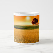 Blutroter Sonnenuntergang Jumbo-Tasse (Vorderseite)