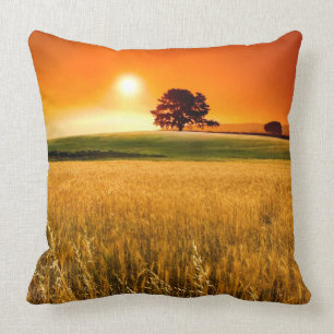 Blutroter Sonnenuntergang Kissen