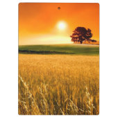 Blutroter Sonnenuntergang Klemmbrett (Rückseite)