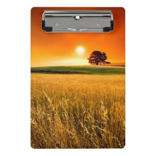 Blutroter Sonnenuntergang Mini Klemmbrett