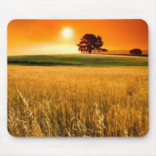 Blutroter Sonnenuntergang Mousepad (Vorne)