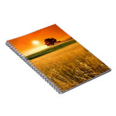 Blutroter Sonnenuntergang Notizblock (Rechte Seite)